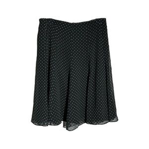 Polkadots Black & White Midi Skirt